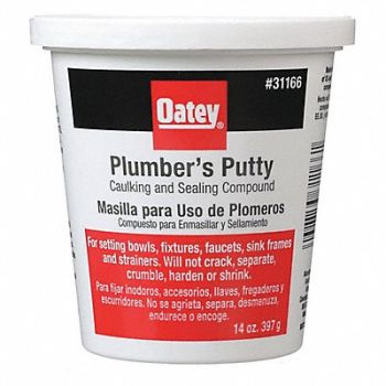 OATEY Plumber s Putty 14 oz White, 49K215
