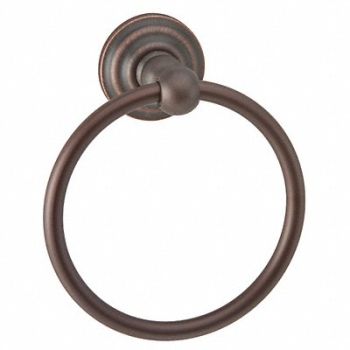 TAYMOR Towel Ring Zinc Bronze 6 5/8 in w, 49K627