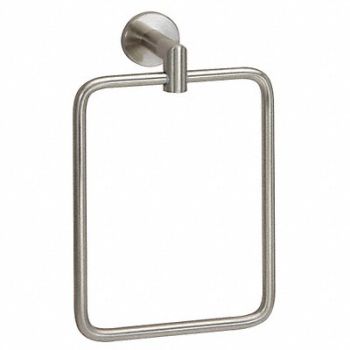 TAYMOR Towel Ring Zinc Satin Nickel 6 3/8 in w, 49K638