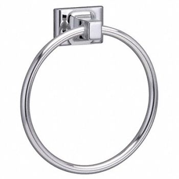 TAYMOR Towel Ring Zinc Polished Chrome 6 in w, 49K644