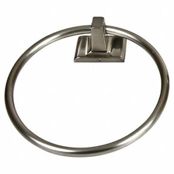 TAYMOR Towel Ring Zinc Satin Nickel 6 in w, 49K659