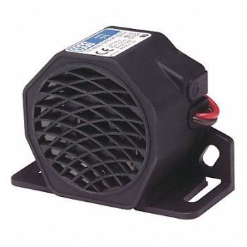 ECCO Back Up Alarm Drawn 1A 2-51/64 H Black, 49KD59