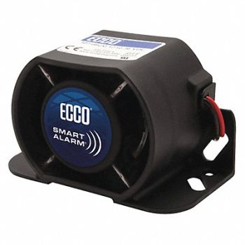 ECCO Back Up Alarm Drawn 0.2A 3-7/64 H Black, 49KE04