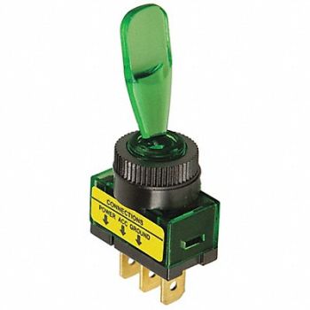 BATTERY DOCTOR Toggle Switch SPST 1-1/2 Outside H, 49LW99