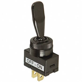 BATTERY DOCTOR Toggle Switch SPST Black Panel Mount, 49LX03
