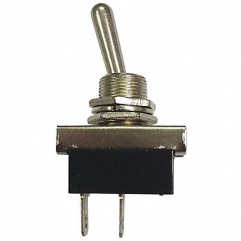 BATTERY DOCTOR Toggle Switch SPST Silver, 49LX07