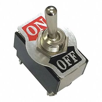 BATTERY DOCTOR Toggle Switch SPST Screw Silver, 49LX09