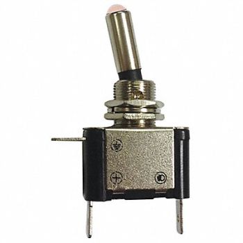 BATTERY DOCTOR Toggle Switch 1/4 Male Terminal Silver, 49LX12