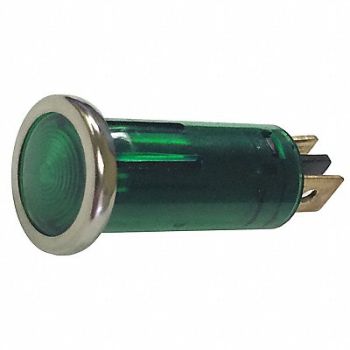 BATTERY DOCTOR Stop/Turn/Tail Light Round Green 5/8 L, 49LX22