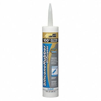 WHITE LIGHTNING Silicone Sealant Clear Silicone Rubber, 49LX47