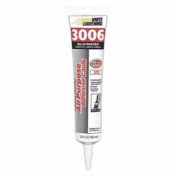 WHITE LIGHTNING Hybrid Caulk White 3006, 49LX57
