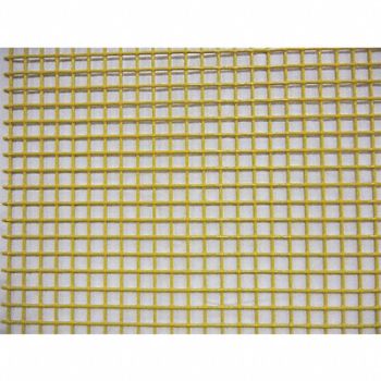 GRAINGER APPROVED Wire Mesh Yellow Fine 4 ft W 96 L, 49N590