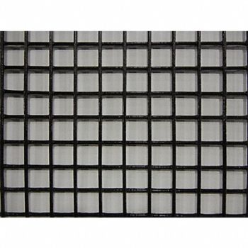 GRAINGER APPROVED Wire Mesh Black Med 4 ft W 96 L, 49N611