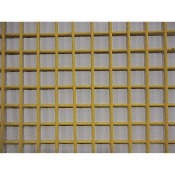 GRAINGER APPROVED Wire Mesh Yellow Med 4 ft W 48 L, 49N619