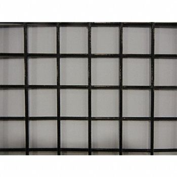 GRAINGER APPROVED Wire Mesh Black Coarse 4 ft W 96 L, 49N631