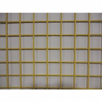 GRAINGER APPROVED Wire Mesh Yellow Coarse 4 ft W 96 L, 49N641