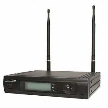 SPECO TECHNOLOGIES Microphone Receiver Wireless LCD, 49N867