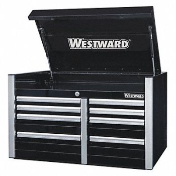 WESTWARD Black Industrial Premium Duty Top Chest, 49NR85