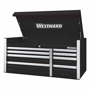 WESTWARD Black Industrial Premium Duty Top Chest, 49NR87