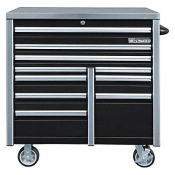 WESTWARD Rolling Tool Cabinet Blk Ind Prem Duty, 49NR89