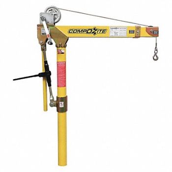 OZ LIFTING PRODUCTS Davit Crane 1200 lb 22in to 66in Reach, 49P538