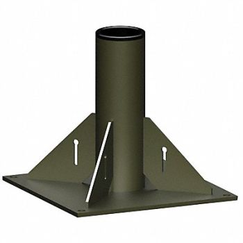 OZ LIFTING PRODUCTS Mounting Base Floor Mount 1200 lb Steel, 49P540