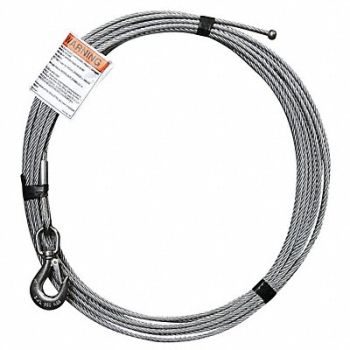 OZ LIFTING PRODUCTS Cable Galvanized Steel 1200 lb., 49P543