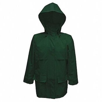VIKING H7525 Rain Jacket with Hood Green M, 49P616
