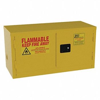 JAMCO Flammable Safety Cabinet 6 gal Yellow, 49R166
