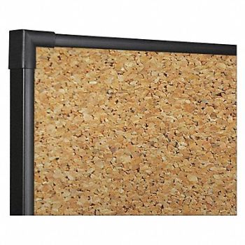 BEST-RITE Bulletin Board 96 W x 48 H Black Frame, 49RN16
