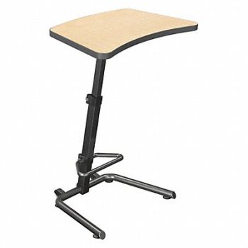 BALT Student Desk 26 to 43 H Fusion Maple, 49RP75