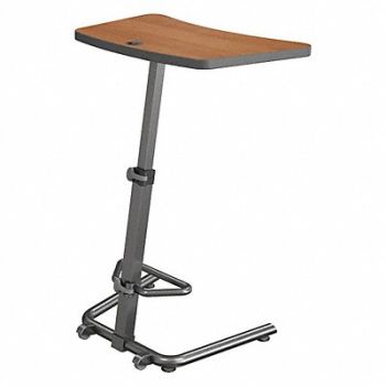 BALT Student Desk 26 to 43 H Amber Cherry, 49RP76