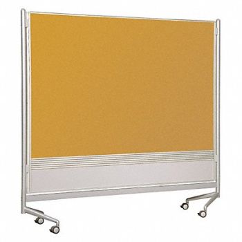 BEST-RITE Room Partition HPL/Cork 6 ft H x 4 ft W, 49RP85