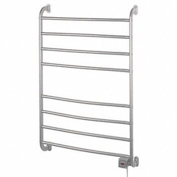 SEE ALL INDUSTRIES Towel Warmer Satin Nickel 105 W 24 in W, 49T409