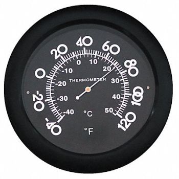 GRAINGER APPROVED Analog Thermometer -40 to 120 Degree F, 49T436