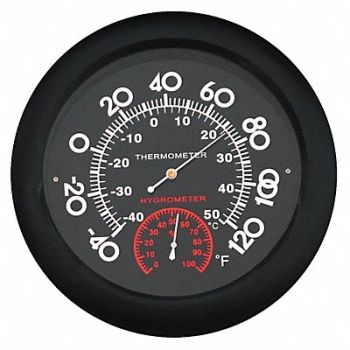 GRAINGER APPROVED Analog Thermometer -40 to 120 Degree F, 49T437