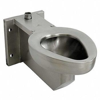 ACORN Prison Toilet SS Top Spud Wall Mount, 49T882