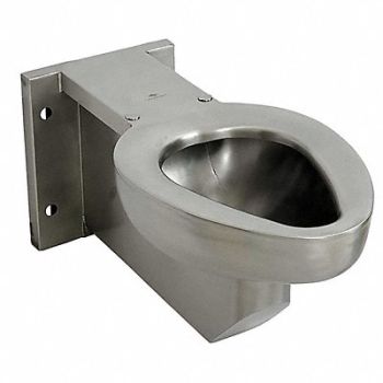 ACORN Prison Toilet SS Back Spud Wall Mount, 49T883