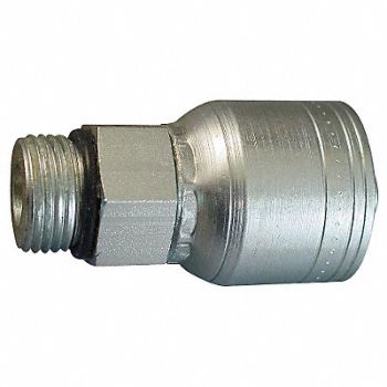 EATON AEROQUIP Crimp Fitting 1/2 I.D. 3/4 M ORB, 49T961