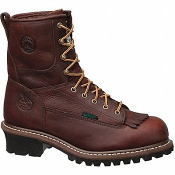 GEORGIA BOOT 8 Work Boot 9-1/2 Medium Brown Steel PR, 49U275