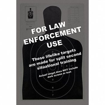 ACTION TARGET Silhouette Target PK100, 49U402