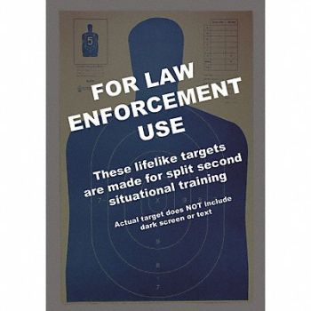 ACTION TARGET Silhouette Target PK100, 49U403