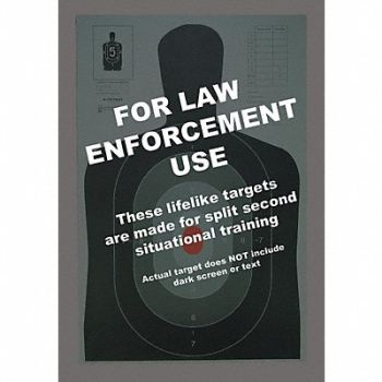 ACTION TARGET Silhouette Target PK100, 49U404