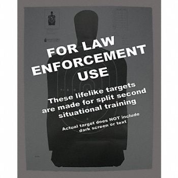 ACTION TARGET Silhouette Target PK100, 49U405