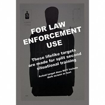 ACTION TARGET Silhouette Target PK100, 49U406