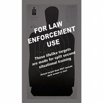 ACTION TARGET Silhouette Target PK100, 49U407