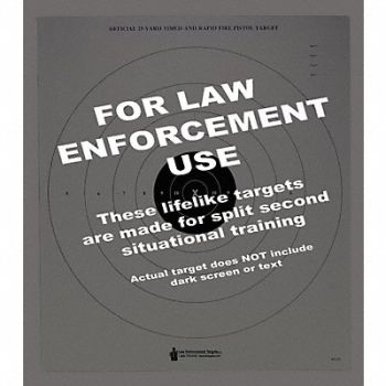 ACTION TARGET Yard Bullseye PK100, 49U410