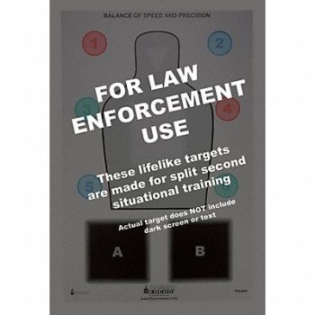 ACTION TARGET Combat Focus Training Target PK100, 49U411