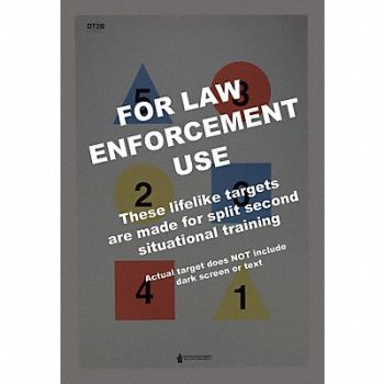 ACTION TARGET Four Color Discretionary Target PK50, 49U338