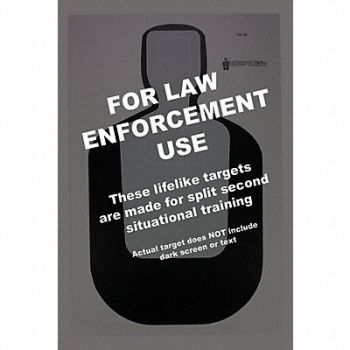 ACTION TARGET Silhouette Target PK100, 49U432